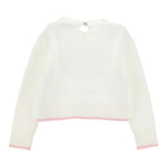 Monnalisa Maglia Girocollo tinta unita con Brillantini Panna per Neonata 39D617X PANNA MONNALISA 