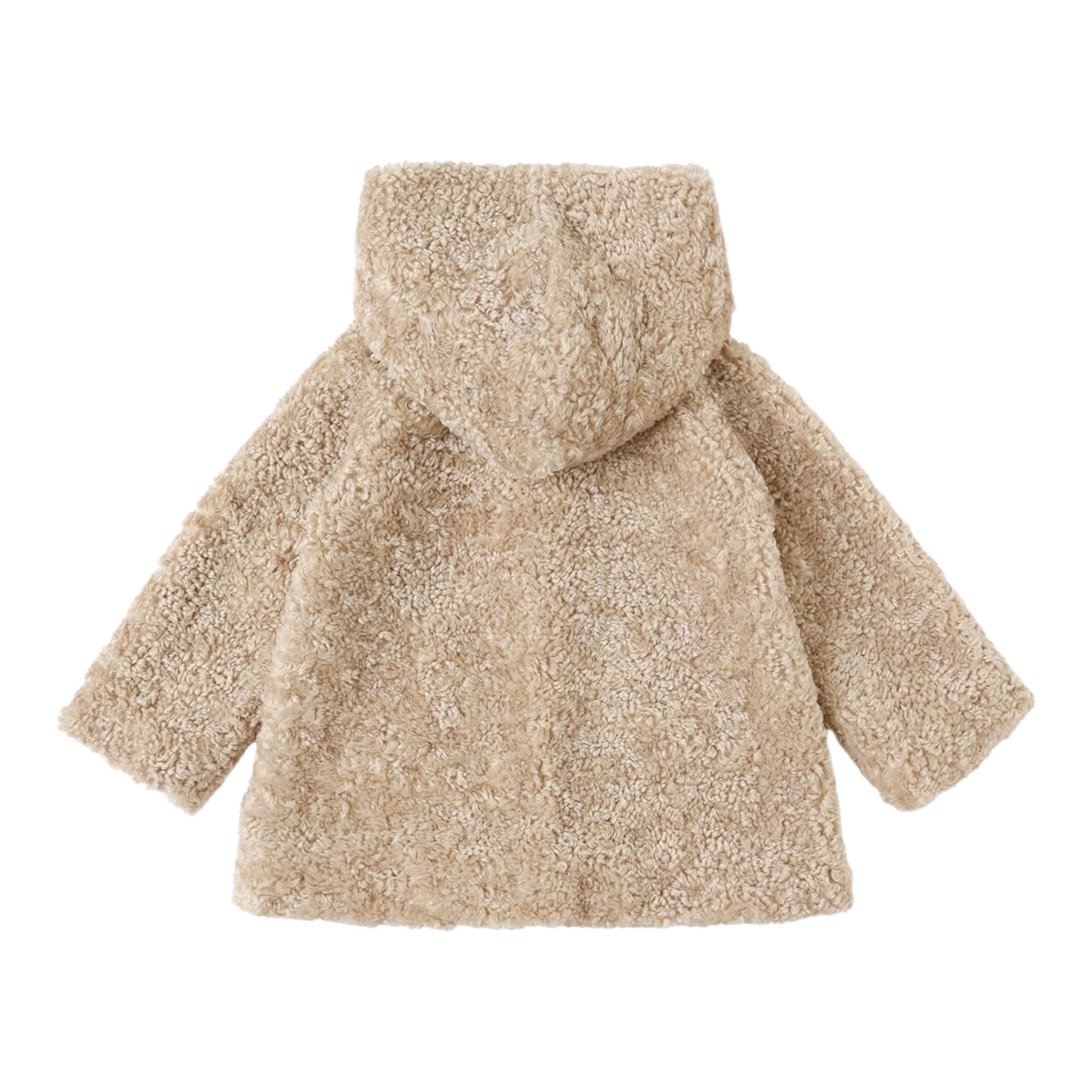 Monnalisa Cappotto tinta unita con Cappuccio Beige per Neonata 39F103N BEIGE MONNALISA 