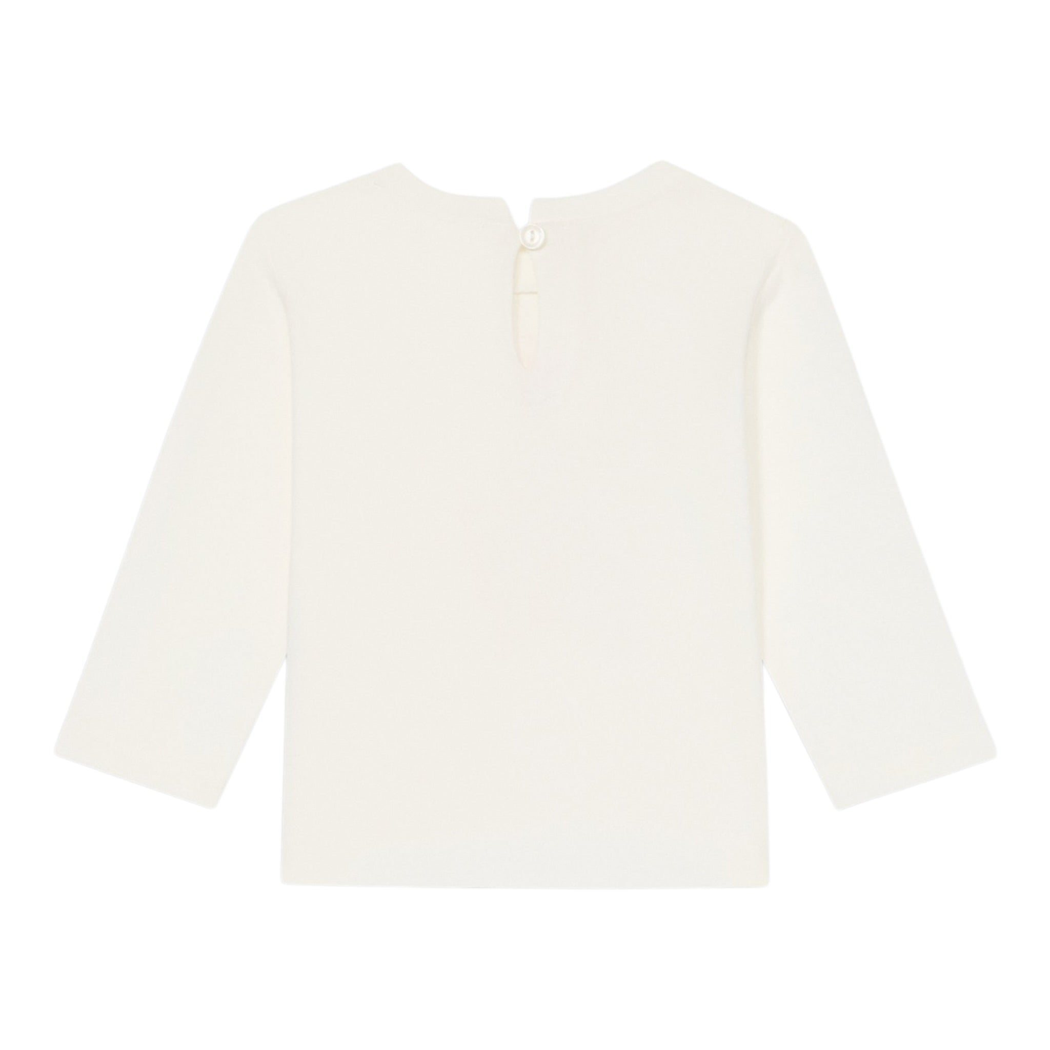 Monnalisa Shirt Girocollo tinta unita Cn Stampa Panna per Neonata 39F602 PANNA MONNALISA 