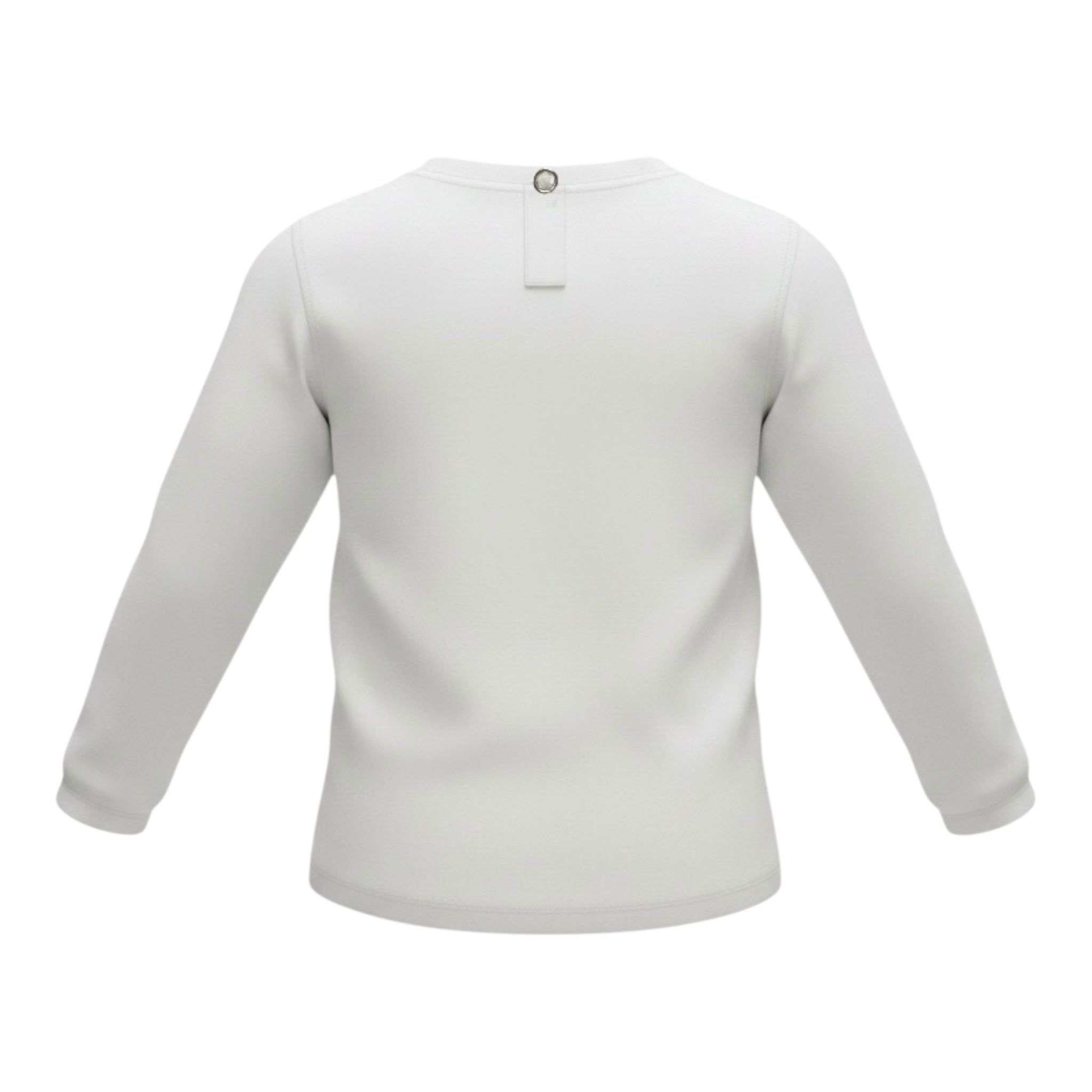 Monnalisa Shirt tinta unita con Stampa Bianco per Neonata 634600SH BIANCO MONNALISA 