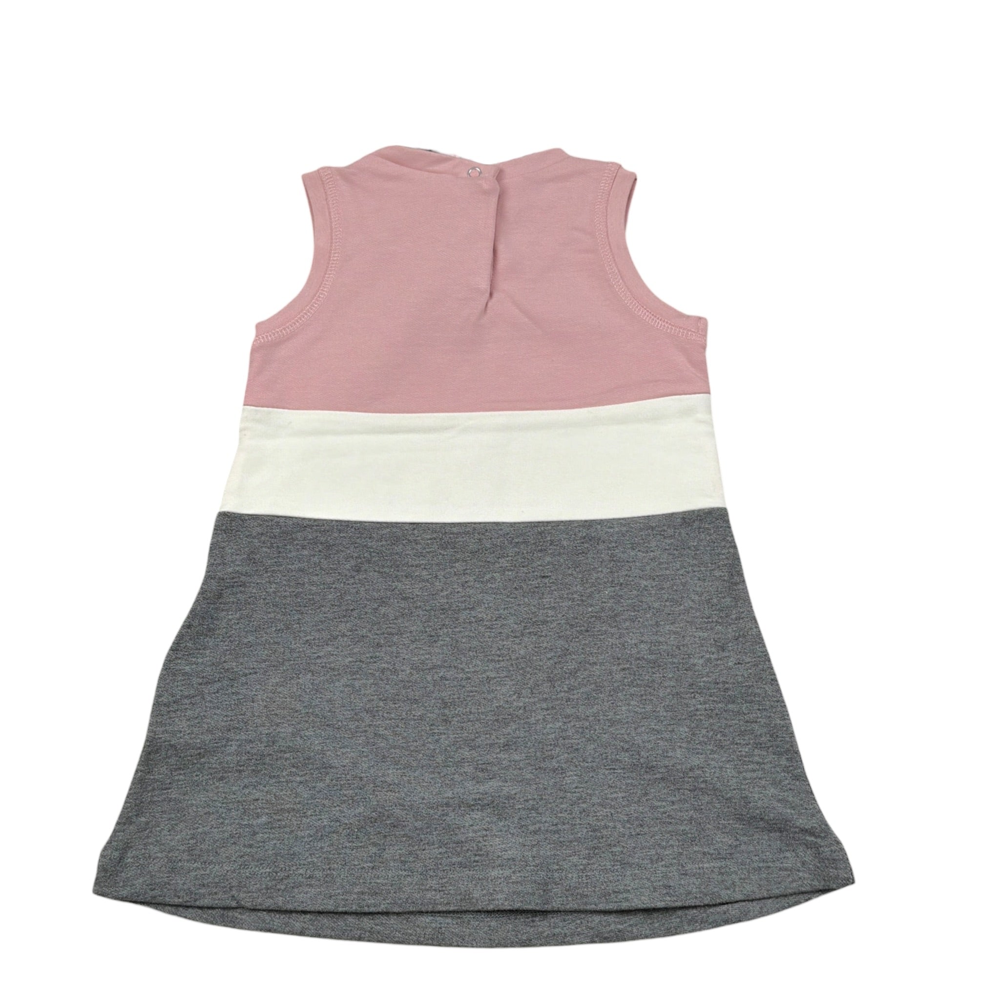 Monnalisa Abito Giromanica Tricolore con Stampa Multicolor per Neonata 634901SJ MULTICOLOR MONNALISA 