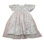 Moschino Abito Mezza Manica tinta unita Stampa Fantasia con Tulle Bianco per Bambina HAV0GW BIANCO MOSCHINO 