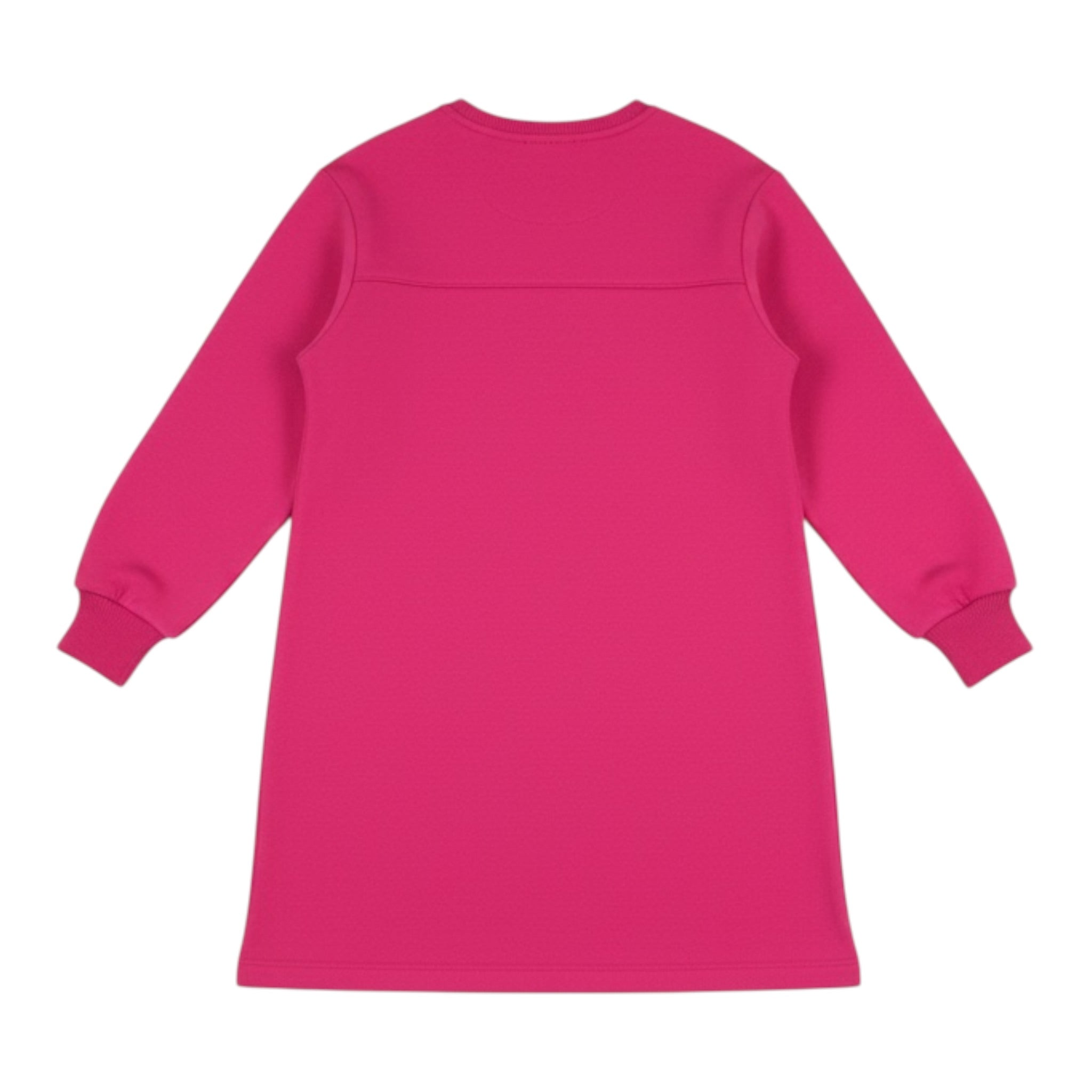 Moschino Abito Modello Felpa tinta unita con Stampa Fuxia per Bambina HBV0GY FUXIA MOSCHINO 