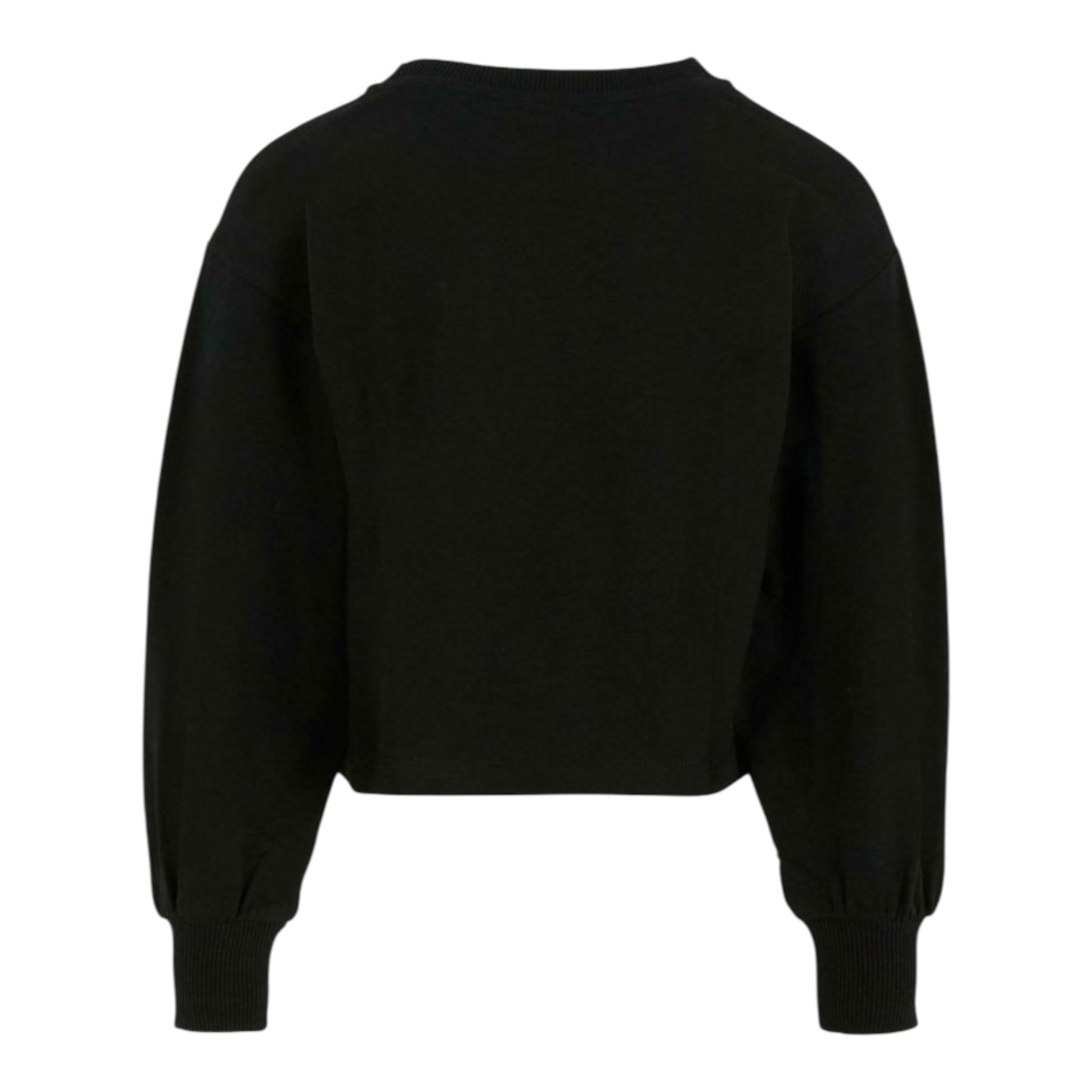 Moschino Felpa Chiusa Girocollo con Stampa Nero per Bambina HDF06E NERO MOSCHINO 