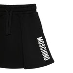 Moschino Gonna tinta unita con Logo Nero per Bambina HDK042 NERO MOSCHINO 