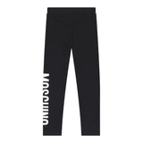 Moschino Leggins tinta unita con Logo Nero per Bambina HDP06RX NERO MOSCHINO 