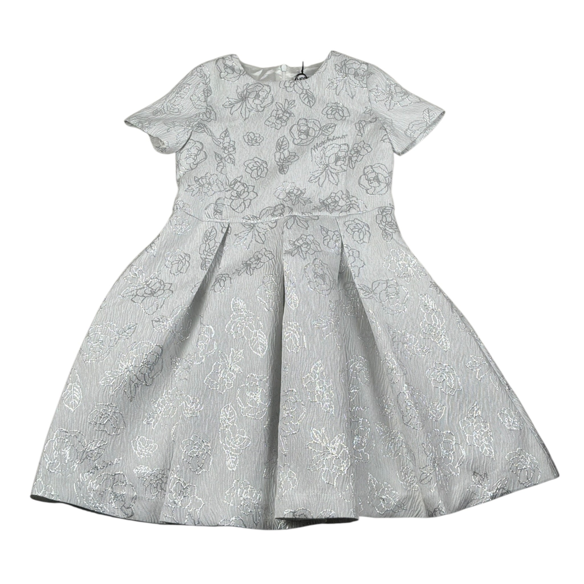 Moschino Abito Mezza Manica tinta unita Argento per Bambina HDV0IA ARGENTO MOSCHINO 