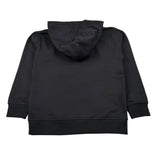 Moschino Felpa Chiusa con Cappuccio tinta unita con Logo Nero per Bambino HMF098 NERO MOSCHINO 