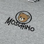 Moschino T-Shirt tinta unita con Stampa Grigio per Bambino HMM05WLA GRIGIO MOSCHINO 