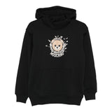 Moschino Felpa Chiusa con Cappuccio tinta unita Nero per Bambino HUF096 NERO MOSCHINO 