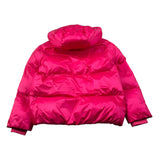 Moschino Giubbino tinta unita con Cappuccio Fuxia per Bambina HUS05P FUXIA MOSCHINO 
