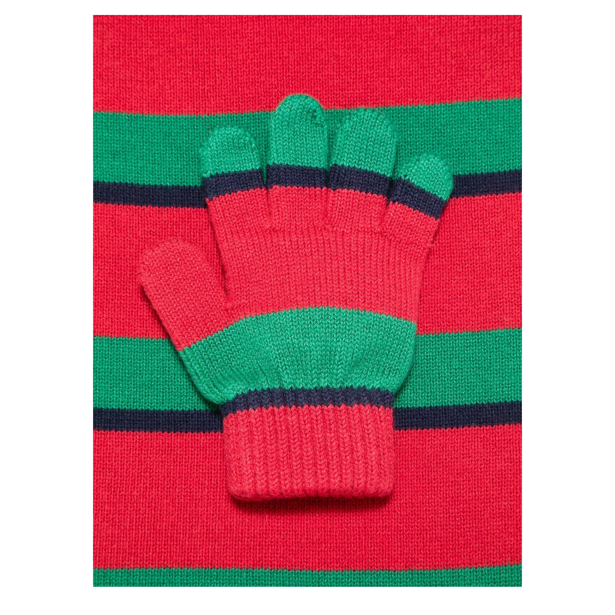 Moschino Set Sciarpa-Guanti Bicolore Rosso/Verde per Bambino HUX02G ROSSO/VERDE MOSCHINO 