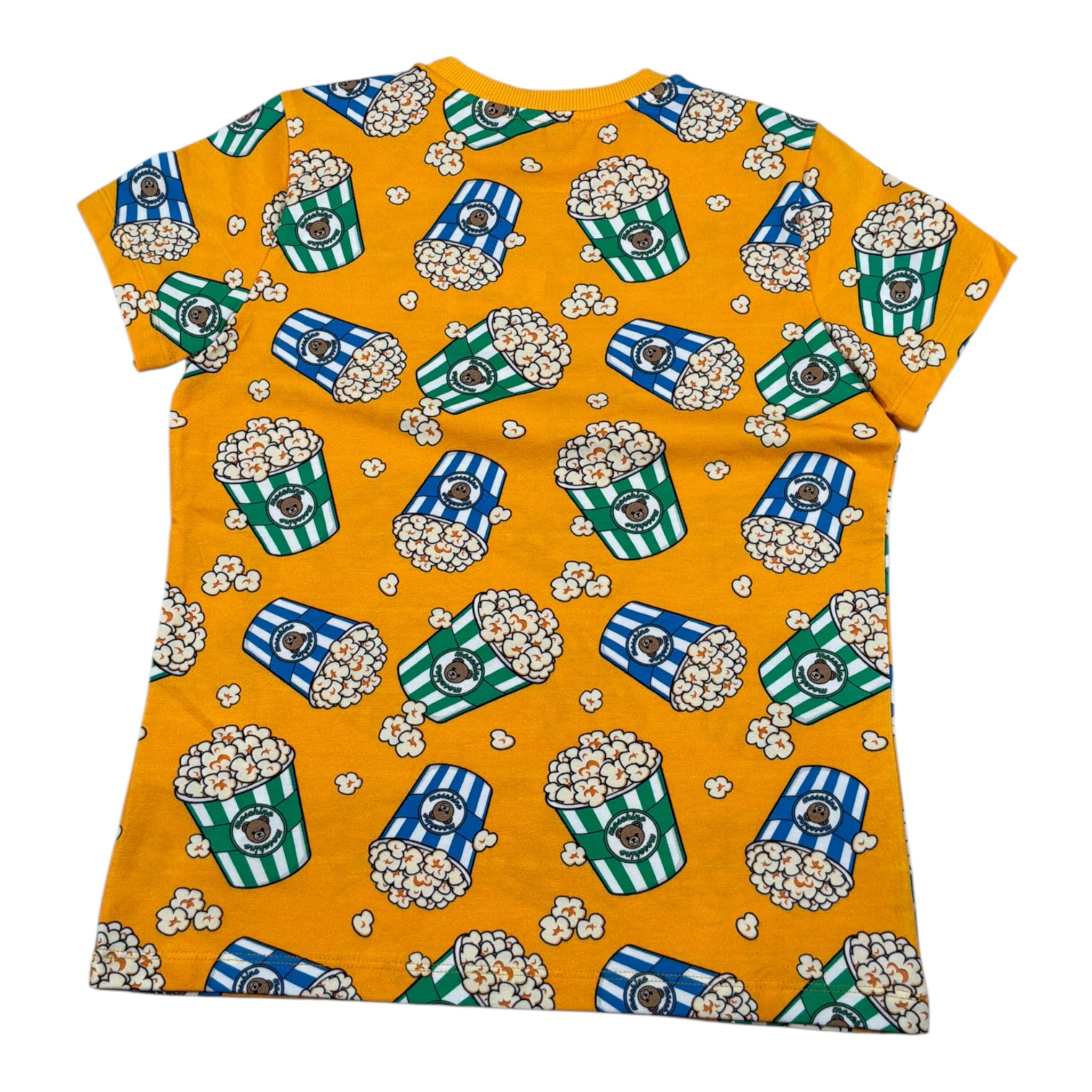 Moschino T-Shirt tinta unita con Stampa Ocra per Bambino HWM03T OCRA MOSCHINO 
