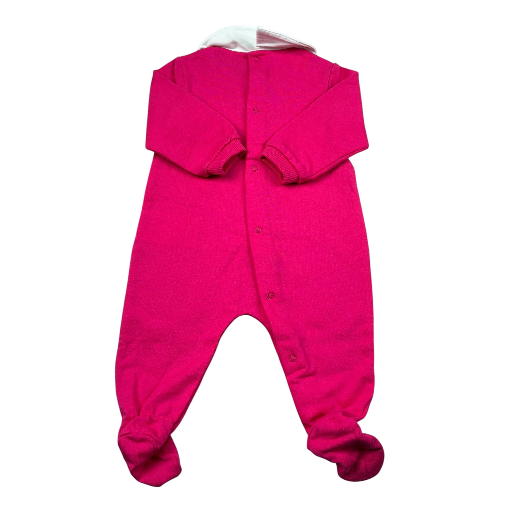 Moschino Tutina Manica Lunga tinta unita Fuxia per Neonata M5Y037 FUXIA MOSCHINO 