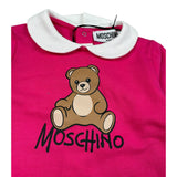 Moschino Tutina Manica Lunga tinta unita Fuxia per Neonata M5Y037 FUXIA MOSCHINO 