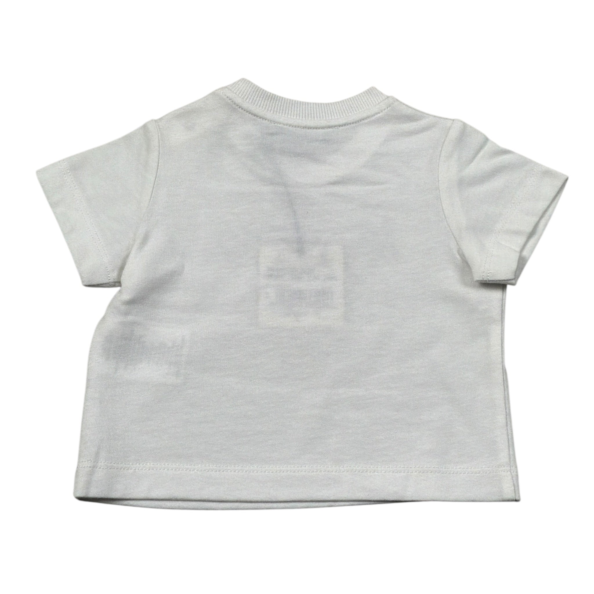 Moschino T-Shirt Girocollo tinta unita con Logo Bianco per Neonato M6M047 BIANCO MOSCHINO 