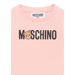 Moschino Abito Manica Lunga tinta unita con Logo Rosa per Bambina MAV0BKJ ROSA MOSCHINO 