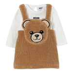 Moschino Completo 2 Pezzi Shirt-Abito Cammello per Neonata MDK037 CAMMELLO MOSCHINO 