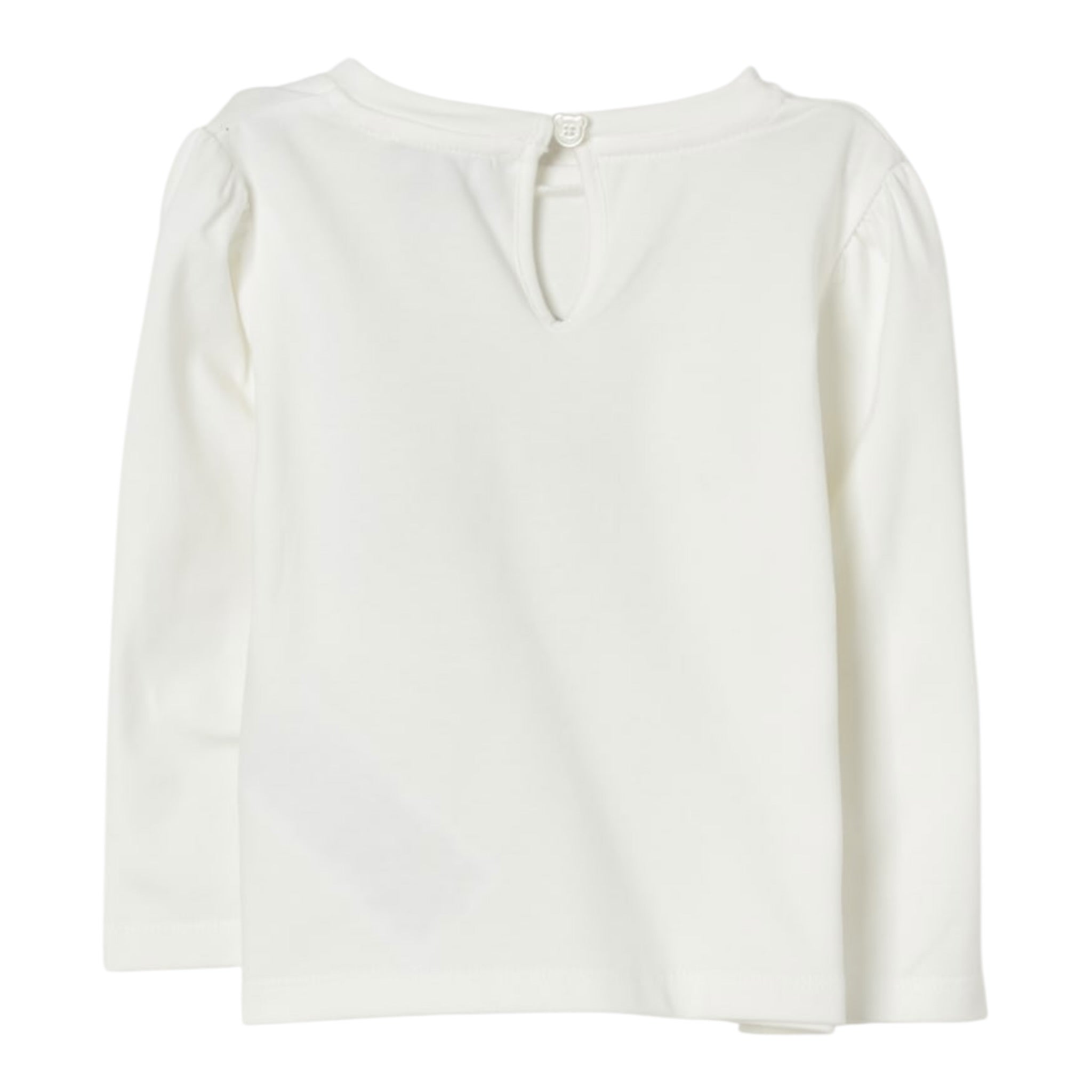 Moschino Shirt Girocollo tinta unita con Logo Bianco per Neonata MDO00U BIANCO MOSCHINO 