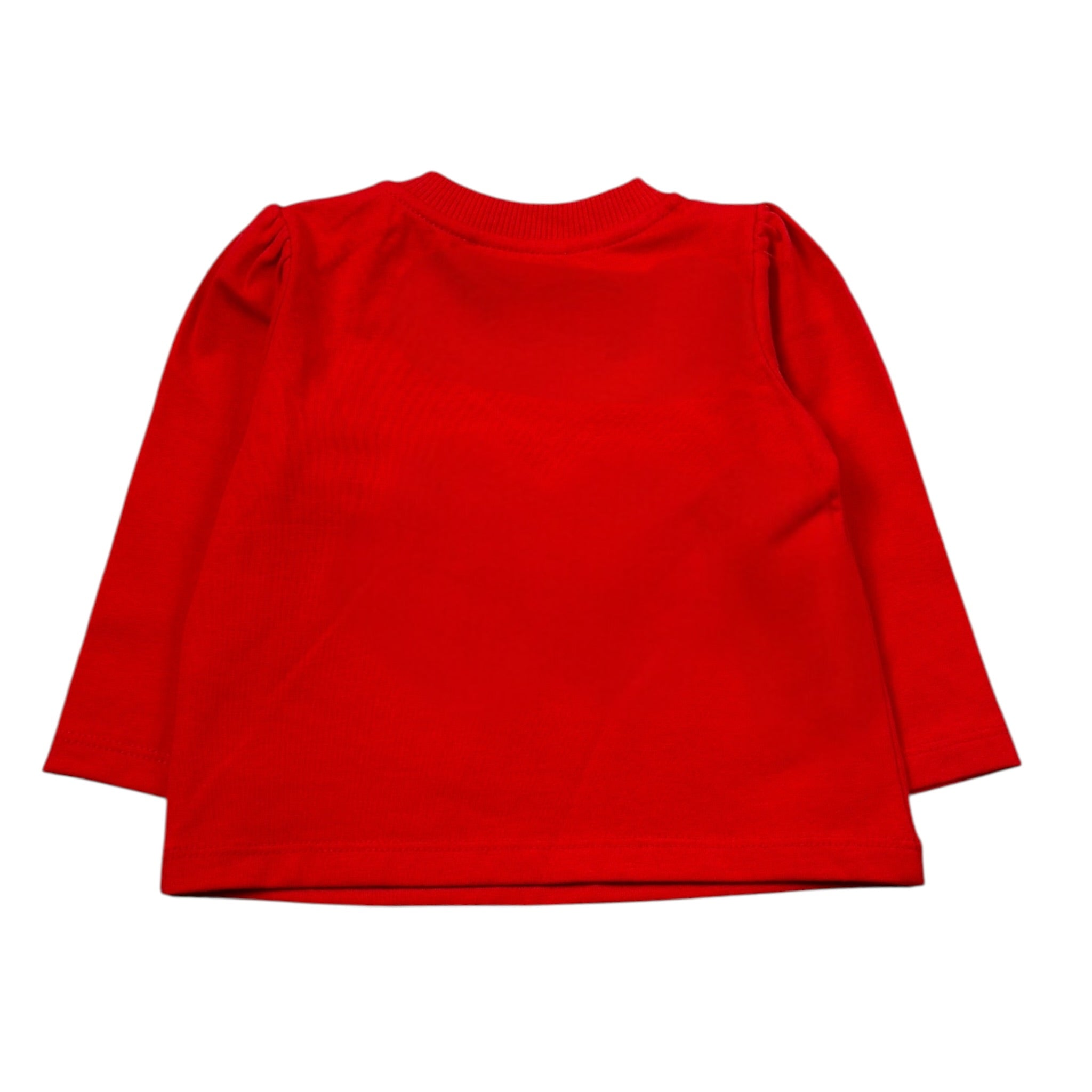 Moschino Shirt Girocollo tinta unita con Logo Rosso per Neonato MDO00V ROSSO MOSCHINO 