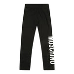 Moschino Leggins tinta unita con Logo Nero per Neonata MDP03HX NERO MOSCHINO 