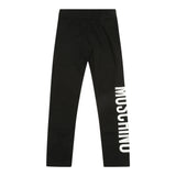 Moschino Leggins tinta unita con Logo Nero per Neonata MDP03HX NERO MOSCHINO 