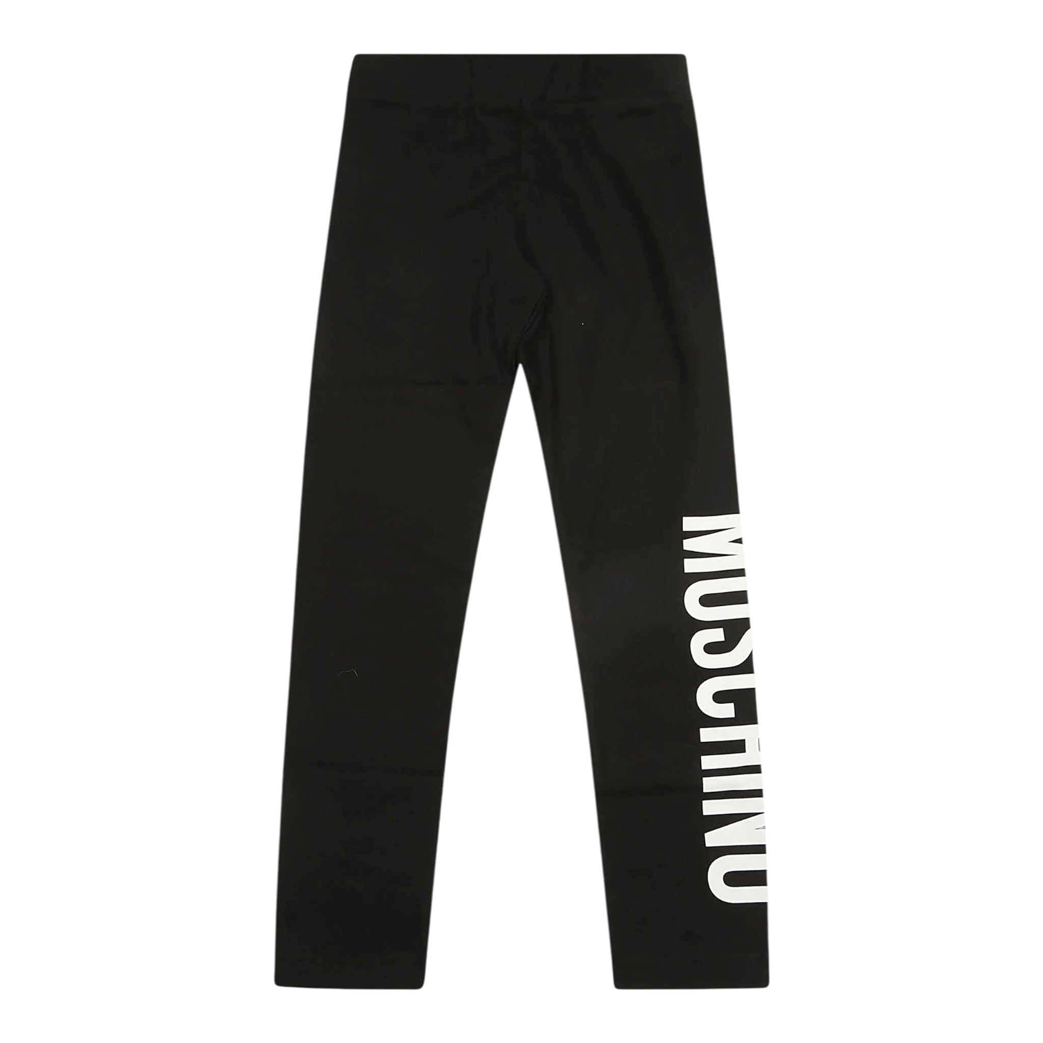 Moschino Leggins tinta unita con Logo Nero per Neonata MDP03HX NERO MOSCHINO 