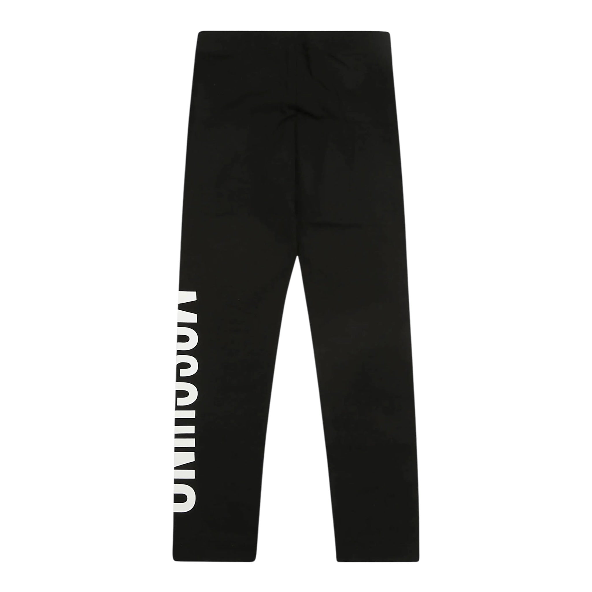 Moschino Leggins tinta unita con Logo Nero per Neonata MDP03HX NERO MOSCHINO 