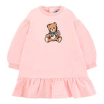 Moschino Abito Girocollo tinta unita Rosa per Neonata MDV0CWXXX ROSA MOSCHINO 