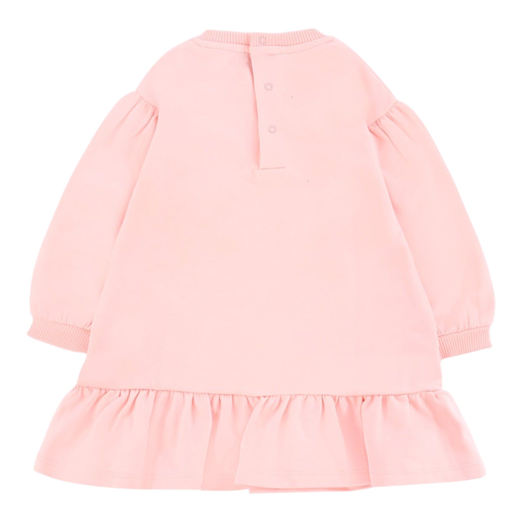Moschino Abito Girocollo tinta unita Rosa per Neonata MDV0CWXXX ROSA MOSCHINO 