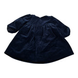 Moschino Abito tinta unita In Velluto Blu per Neonata MDV0DU BLU MOSCHINO 