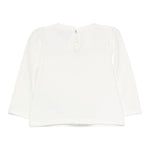 Moschino Shirt Girocollo tinta unita con Stampa Bianco per Neonata MEO001 BIANCO MOSCHINO 