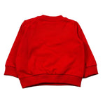 Moschino Felpa Chiusa Girocollo tinta unita con Stampa Rosso per Neonato MHF02K ROSSO MOSCHINO 