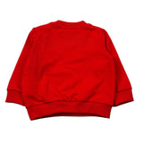 Moschino Felpa Chiusa Girocollo tinta unita con Stampa Rosso per Neonato MHF02K ROSSO MOSCHINO 
