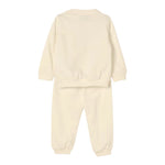 Moschino Completo 2 Pezzi Felpa-Pantalone tinta unita Beige per Bambino MMK05EJXX BEIGE MOSCHINO 