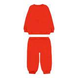 Moschino Completo 2 Pezzi Felpa-Pantalone tinta unita Rosso per Neonato MMK05EX ROSSO MOSCHINO 