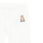 Moschino Completo 2 Pezzi Felpa-Pantalone tinta unita Panna per Neonato MMK05EXX PANNA MOSCHINO 