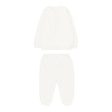 Moschino Completo 2 Pezzi Felpa-Pantalone tinta unita Beige per Neonato MMK05EXXX BEIGE MOSCHINO 