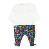 Moschino Tutina Manica Lunga Bicolore Bianco/Blu per Neonato MMY06ZX BIANCO/BLU MOSCHINO 