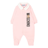 Moschino Tutina Manica Lunga tinta unita Rosa per Neonata MMY08CA ROSA MOSCHINO 