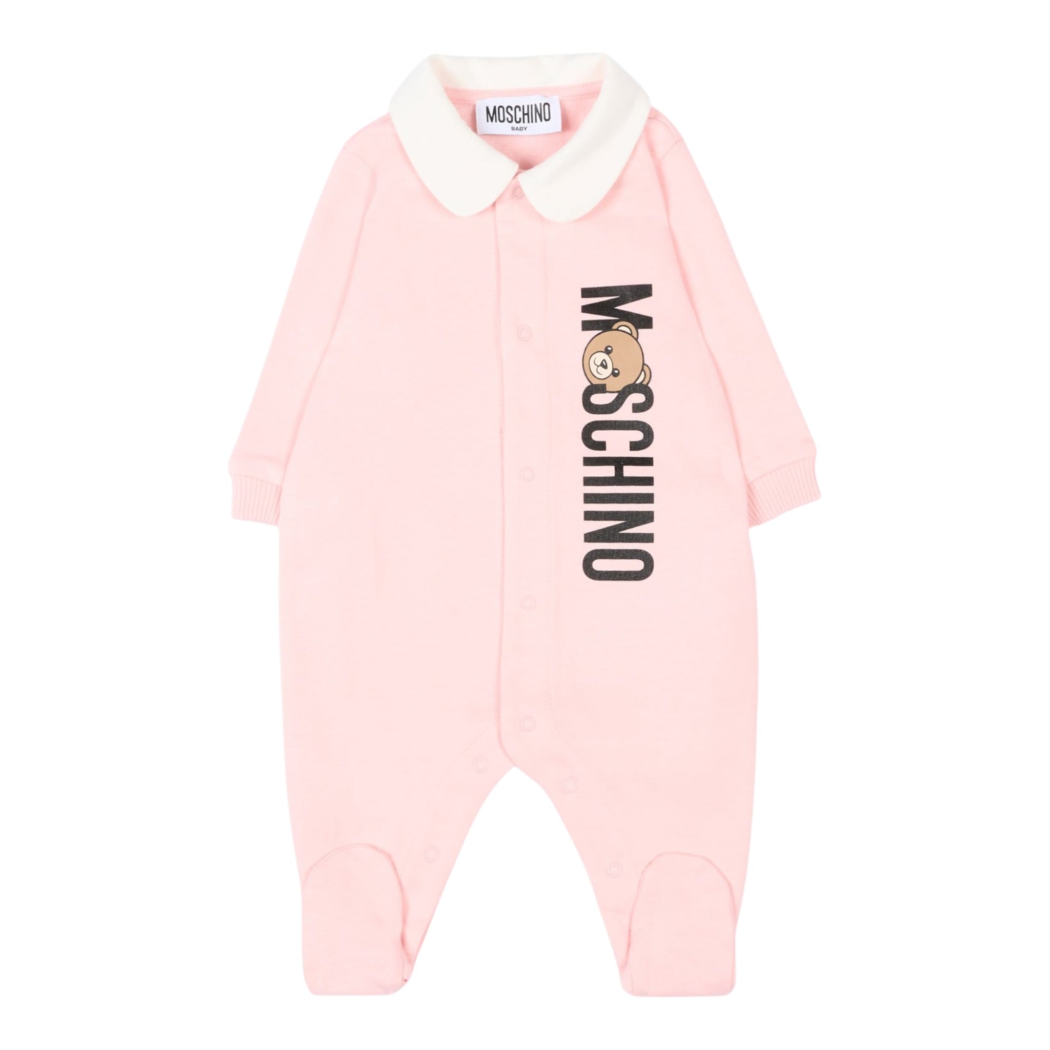 Moschino Tutina Manica Lunga tinta unita Rosa per Neonata MMY08CA ROSA MOSCHINO 