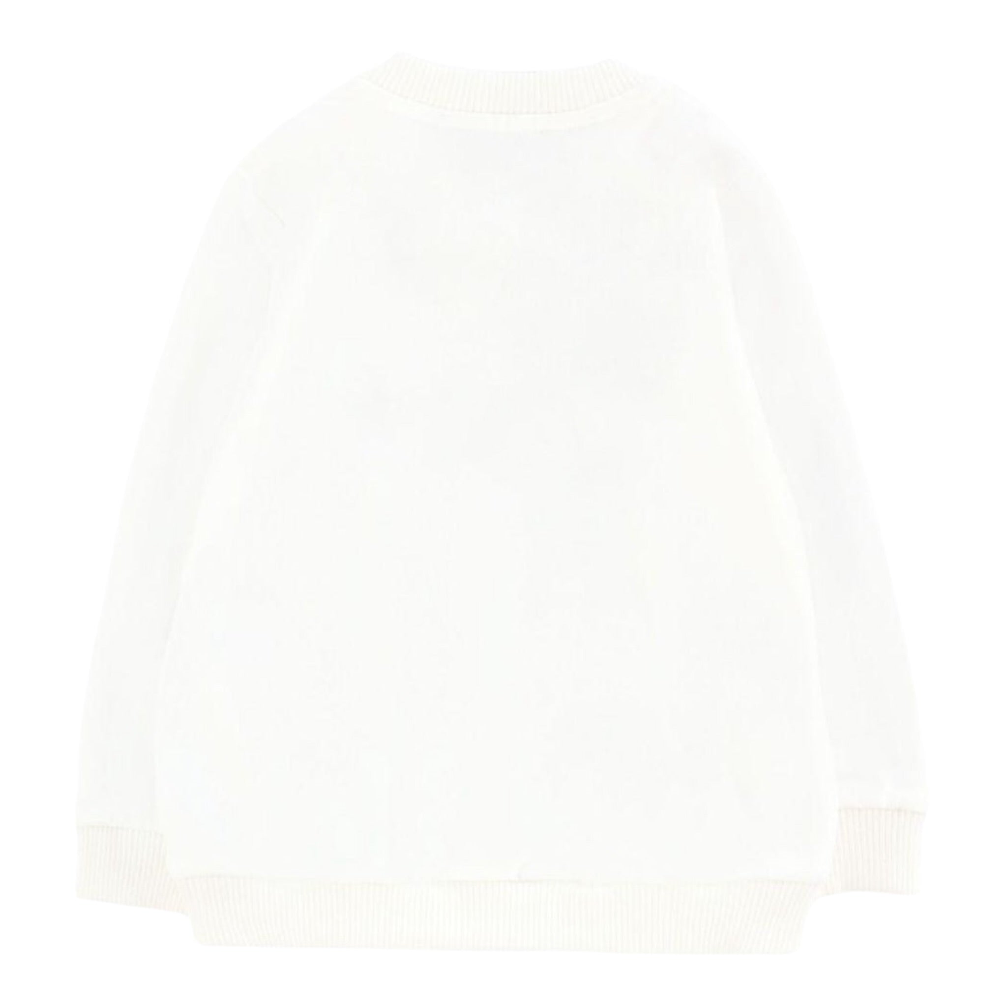Moschino Felpa Chiusa Girocollo tinta unita con Stampa Panna per Neonato MNF060XX PANNA MOSCHINO 
