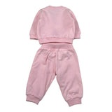 Moschino Completo 2Pz Felpa-Pantalone tinta unita Rosa per Neonata MPK05E ROSA MOSCHINO 