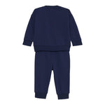 Moschino Completo 2 Pezzi Felpa-Pantalone tinta unita Blu per Bambino MRK039 BLU MOSCHINO 