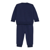 Moschino Completo 2 Pezzi Felpa-Pantalone tinta unita Blu per Neonato MRK039N BLU MOSCHINO 