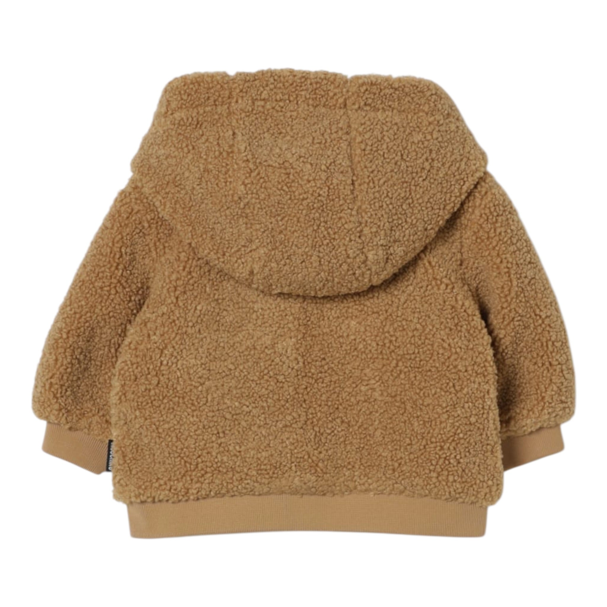 Moschino Giubbino Iteddy tinta unita con Zip E Cappuccio Cammello per Neonato MUA008 CAMMELLO MOSCHINO 
