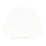 Moschino Felpa Chiusa Girocollo tinta unita con Stampa Bianco per Neonato MUF064 BIANCO MOSCHINO 