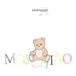 Moschino Felpa Chiusa Girocollo tinta unita con Stampa Bianco per Neonato MUF064 BIANCO MOSCHINO 