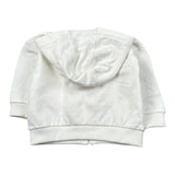 Moschino Felpa tinta unita con Zip E Cappuccio Bianco per Neonato MUF06D BIANCO MOSCHINO 