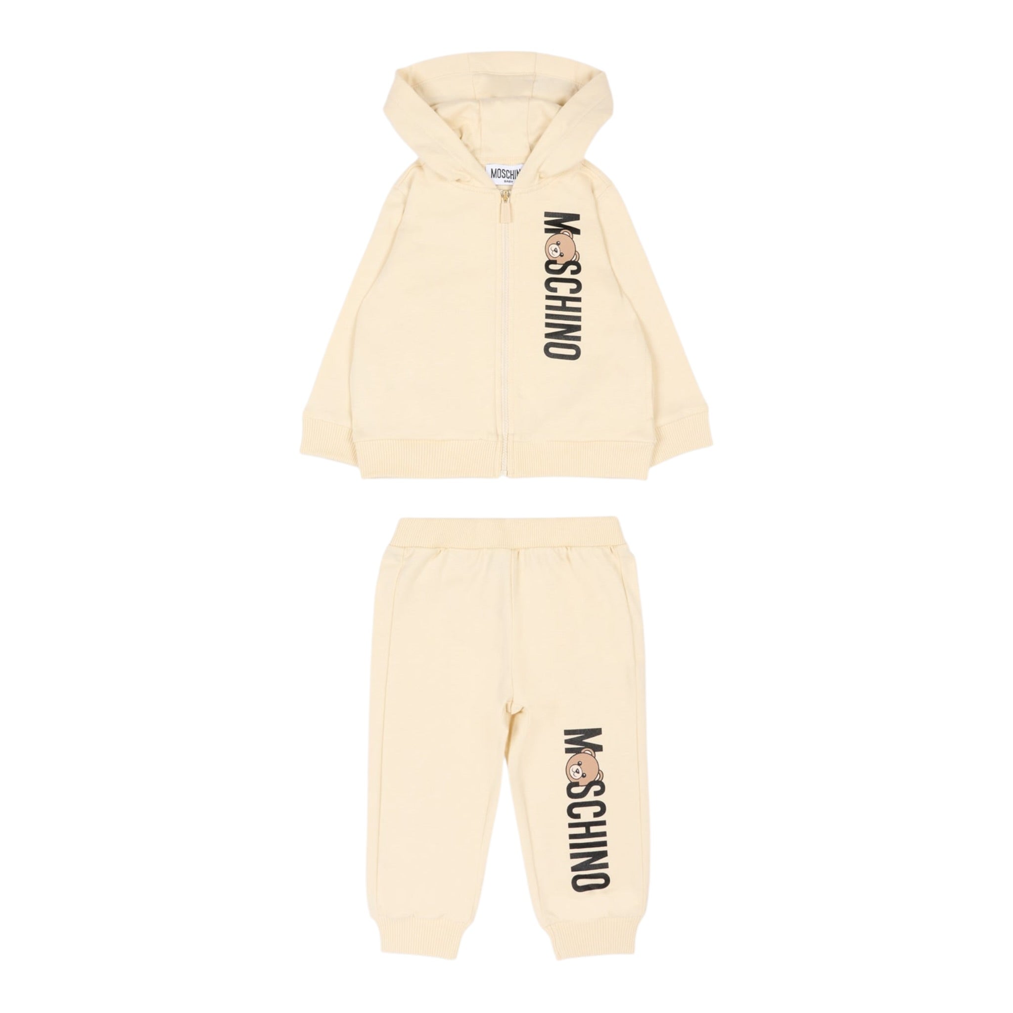 Moschino Completo 2Pz Felpa-Pantalone Beige per Neonato MUK05DM BEIGE MOSCHINO 